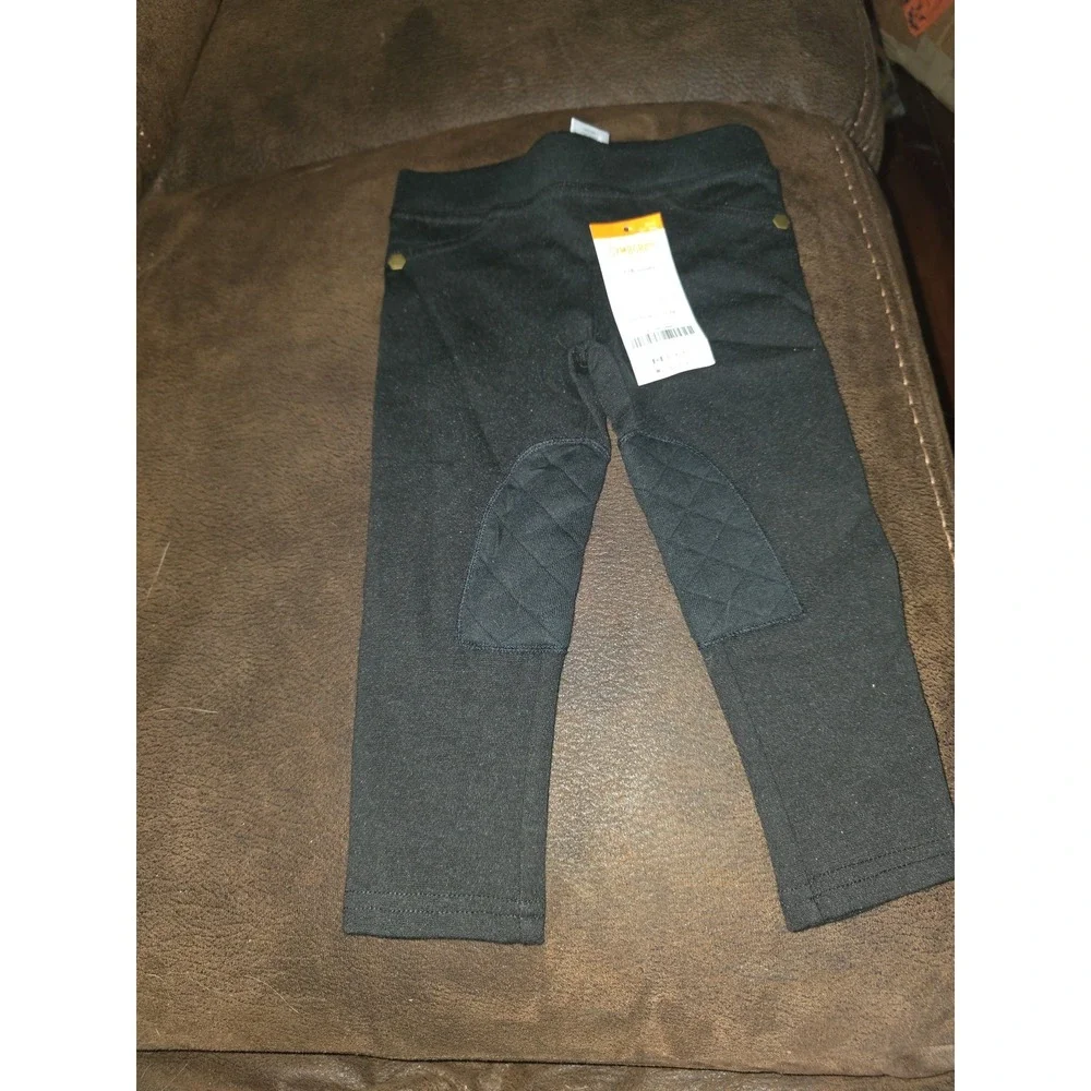 Gymboree right meow black leggings size 12 18 months nwt